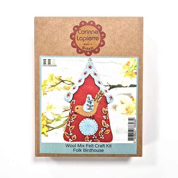 Folk Birdhouse Felt Craft Mini Kit