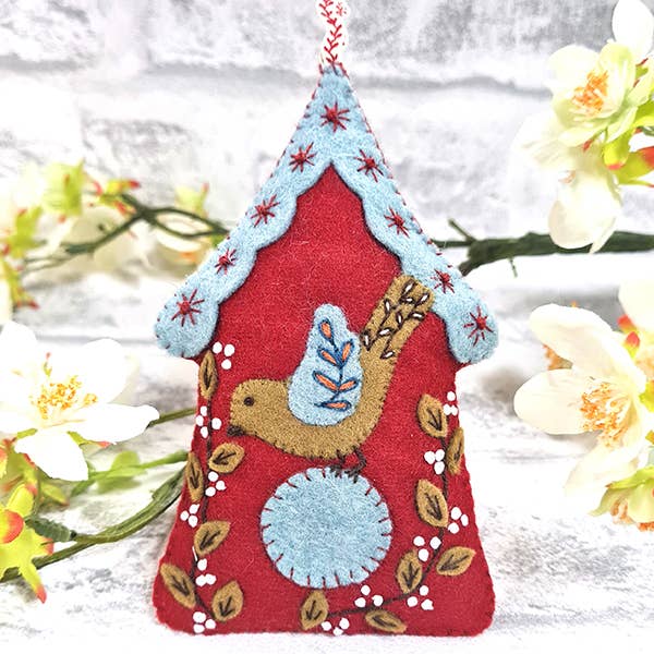 Folk Birdhouse Felt Craft Mini Kit