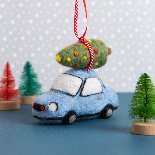 Christmas Car Mini Needle Felting Kit